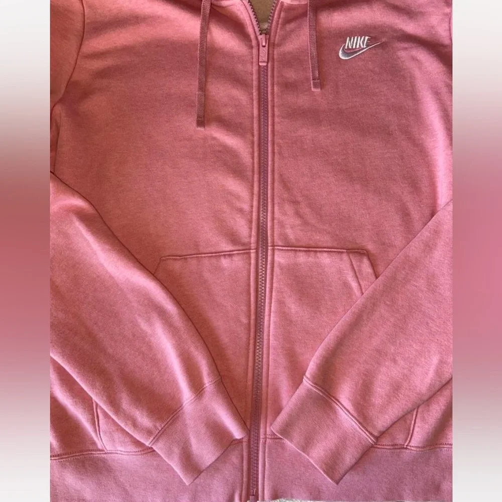 Nike Women's Soft Pink Full-Zip Hoodie - Picture 5 of 7